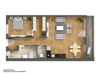 Traumhaftes Wohnen an der Ilmenau -
2-Zimmer-Dachgeschosswohnung