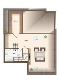 Charmante, frisch renovierte 4-Zimmer-Wohnung mit 2 Balkonen, Sauna, Weitblick und Fahrstuhl
