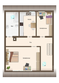 Maisonette-Wohnung in großzügigem Wohnquartier mit historischem Hintergrund
-Wohnen im Milchkontor-